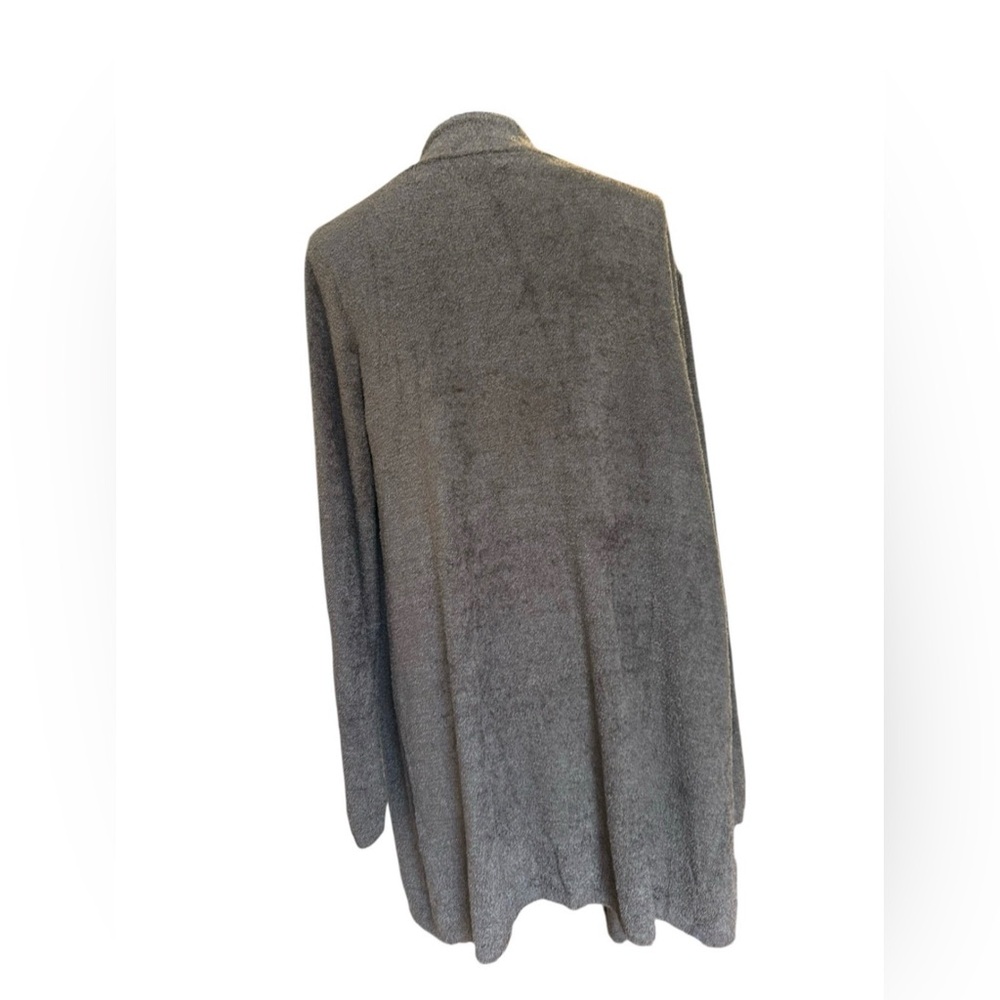 Barefoot Dreams Bamboo Chic Lite Open Front Cardigan Gray Size 1X NWT - Picture 4 of 8